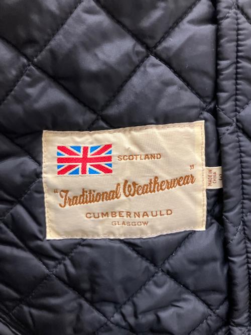 Traditional Weatherwear（トラディショナルウェザーウェア）Traditional Weatherwear (トラディショナルウェザーウェア) 092DT-2002A　キルティングコート ブラック サイズ:36の古着・服飾アイテム