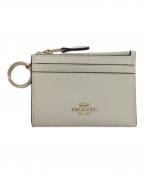 COACHコーチ）の古着「カードケース」｜アイボリー×ゴールド