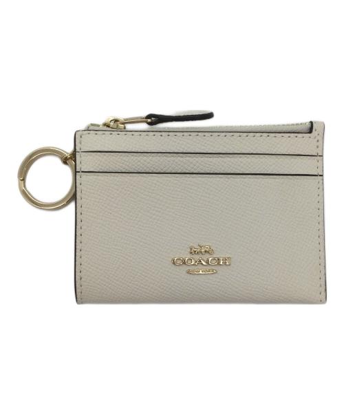 COACH（コーチ）COACH (コーチ) カードケース アイボリー×ゴールドの古着・服飾アイテム
