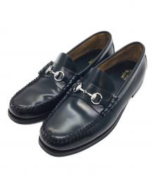 G.H.BASS WEEJUNS（ジーエイチ バス ウィージャンズ）の古着「LINCOLN MOC BIT LOAFER」｜ブラック×シルバー