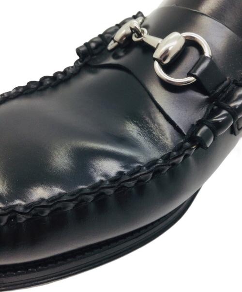 G.H.BASS WEEJUNS（ジーエイチ バス ウィージャンズ）G.H.BASS WEEJUNS (ジーエイチ バス ウィージャンズ) LINCOLN MOC BIT LOAFER ブラック×シルバー サイズ:10/11/44 1/2の古着・服飾アイテム