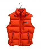 RLX RALPH LAURENアールエルエックスラルフローレン）の古着「ダウンベスト」｜オレンジ
