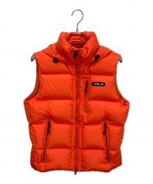 RLX RALPH LAUREN（アールエルエックスラルフローレン）の古着「ダウンベスト」｜オレンジ