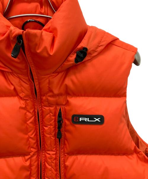 RLX RALPH LAUREN（アールエルエックスラルフローレン）RLX RALPH LAUREN (アールエルエックスラルフローレン) ダウンベスト オレンジ サイズ:Sの古着・服飾アイテム