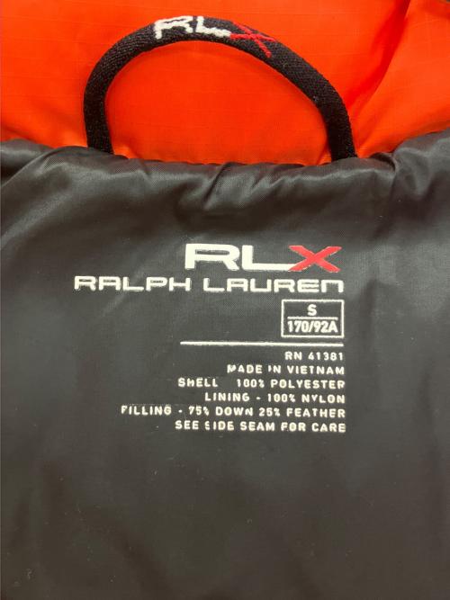 RLX RALPH LAUREN（アールエルエックスラルフローレン）RLX RALPH LAUREN (アールエルエックスラルフローレン) ダウンベスト オレンジ サイズ:Sの古着・服飾アイテム