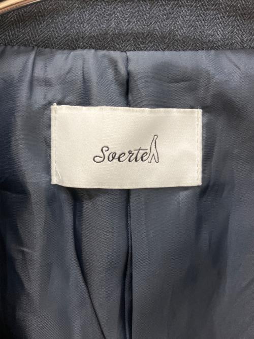 soerte（ソエルテ）soerte (ソエルテ) SOSTR0822003　オーバーサイズ６ボタンアソートブレザー ネイビー×ゴールド サイズ:3の古着・服飾アイテム