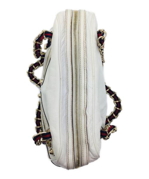 GUCCI（グッチ）GUCCI (グッチ) チェーンショルダーバッグ ホワイトの古着・服飾アイテム