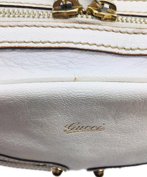 GUCCI（グッチ）GUCCI (グッチ) チェーンショルダーバッグ ホワイトの古着・服飾アイテム