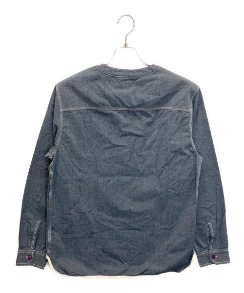 stussy（ステューシー）stussy (ステューシー) 111821 長袖シャツ ネイビー×イエロー サイズ:Lの古着・服飾アイテム