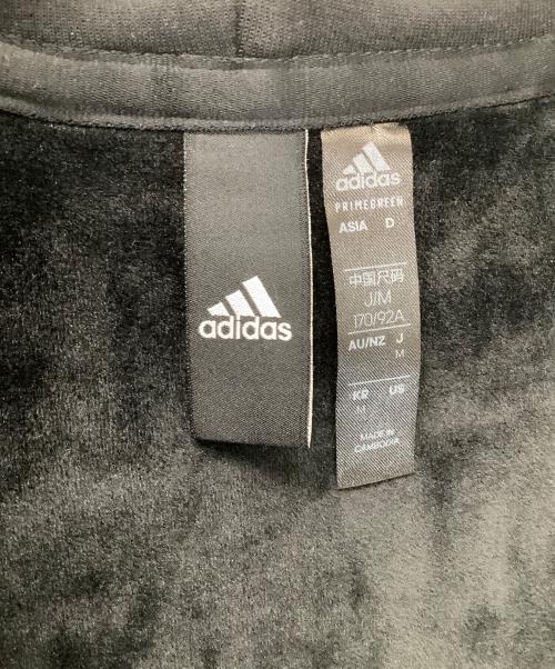 adidas（アディダス）adidas (アディダス) H47896　ジップパーカー ブラック×ホワイト サイズ:Mの古着・服飾アイテム