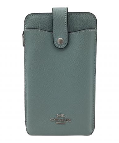 中古・古着通販】COACH (コーチ) スマホショルダーバッグ ブルー