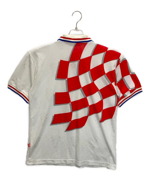 LOTTO（ロット）LOTTO (ロット) ゲームシャツ ホワイト×レッド サイズ:記載無しの古着・服飾アイテム