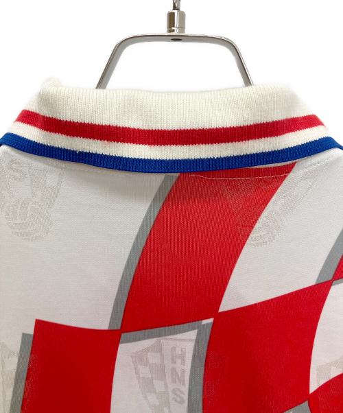 LOTTO（ロット）LOTTO (ロット) ゲームシャツ ホワイト×レッド サイズ:記載無しの古着・服飾アイテム