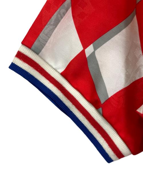 LOTTO（ロット）LOTTO (ロット) ゲームシャツ ホワイト×レッド サイズ:記載無しの古着・服飾アイテム