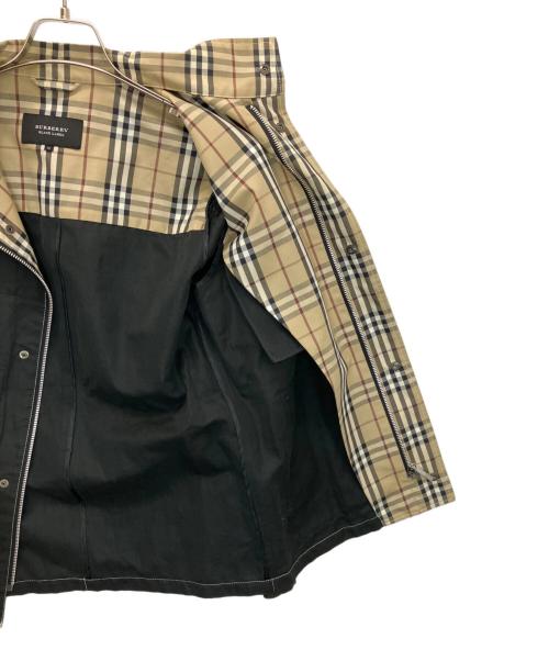 BURBERRY BLACK LABEL（バーバリーブラックレーベル）BURBERRY BLACK LABEL (バーバリーブラックレーベル) BMP73-682-09　ホワイトステッチジャケット ブラック×ホワイト サイズ:Mの古着・服飾アイテム