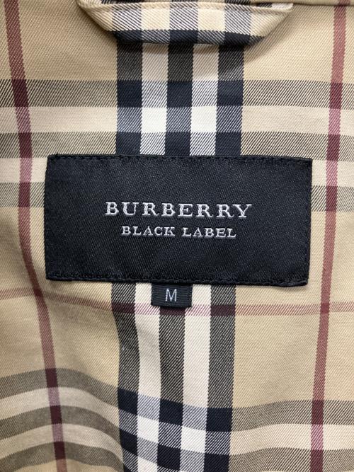 BURBERRY BLACK LABEL（バーバリーブラックレーベル）BURBERRY BLACK LABEL (バーバリーブラックレーベル) BMP73-682-09　ホワイトステッチジャケット ブラック×ホワイト サイズ:Mの古着・服飾アイテム