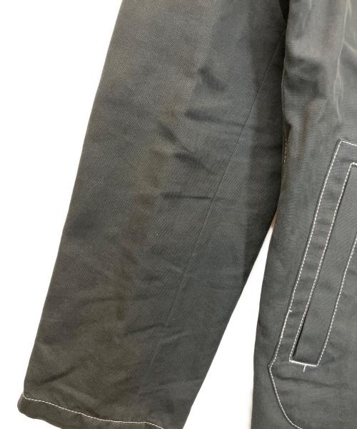 BURBERRY BLACK LABEL（バーバリーブラックレーベル）BURBERRY BLACK LABEL (バーバリーブラックレーベル) BMP73-682-09　ホワイトステッチジャケット ブラック×ホワイト サイズ:Mの古着・服飾アイテム