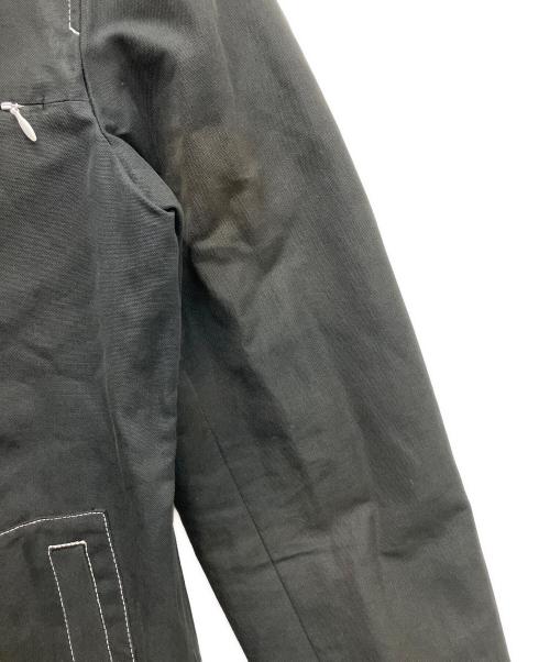 BURBERRY BLACK LABEL（バーバリーブラックレーベル）BURBERRY BLACK LABEL (バーバリーブラックレーベル) BMP73-682-09　ホワイトステッチジャケット ブラック×ホワイト サイズ:Mの古着・服飾アイテム