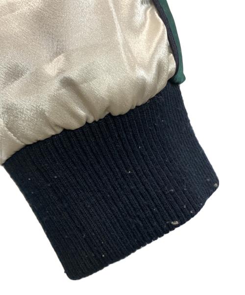 TAKEO KIKUCHI（タケオキクチ）TAKEO KIKUCHI (タケオキクチ) スカジャン グリーン×ホワイト サイズ:3の古着・服飾アイテム