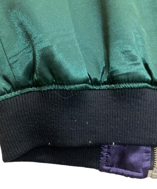 TAKEO KIKUCHI（タケオキクチ）TAKEO KIKUCHI (タケオキクチ) スカジャン グリーン×ホワイト サイズ:3の古着・服飾アイテム