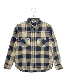 King Kole×JOURNAL STANDARD relume（キングコール×ジャーナルスタンダード レリューム）の古着「長袖シャツ」｜ネイビー×ベージュ