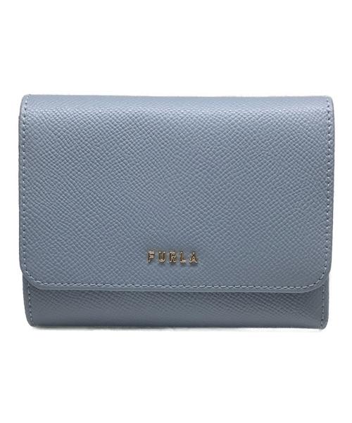FURLA（フルラ）FURLA (フルラ) 3つ折り財布 スカイブルーの古着・服飾アイテム