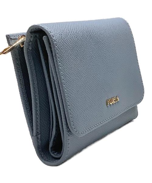 FURLA（フルラ）FURLA (フルラ) 3つ折り財布 スカイブルーの古着・服飾アイテム