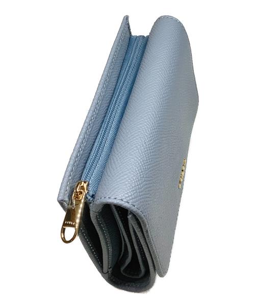 FURLA（フルラ）FURLA (フルラ) 3つ折り財布 スカイブルーの古着・服飾アイテム