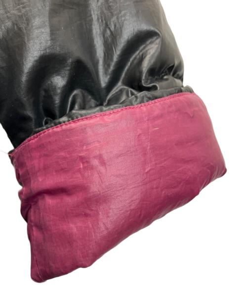 BURBERRY BLUE LABEL（バーバリー ブルー レーベル）BURBERRY BLUE LABEL (バーバリー ブルー レーベル) E1F47-689-09　リバーシブルダウンジャケット ブラック×パープル サイズ:40の古着・服飾アイテム