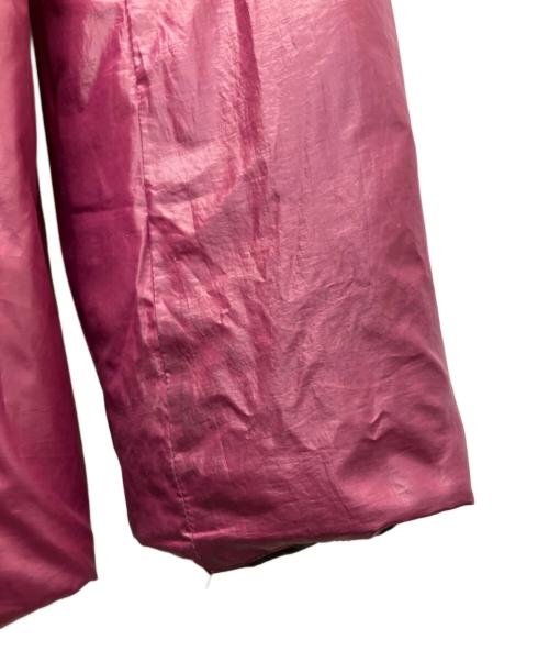 BURBERRY BLUE LABEL（バーバリー ブルー レーベル）BURBERRY BLUE LABEL (バーバリー ブルー レーベル) E1F47-689-09　リバーシブルダウンジャケット ブラック×パープル サイズ:40の古着・服飾アイテム