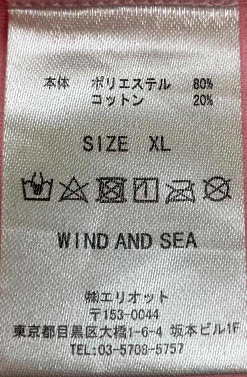 WIND AND SEA（ウィンダンシー）WIND AND SEA (ウィンダンシー) ポロシャツ ピンク×ホワイト×グレー サイズ:XLの古着・服飾アイテム