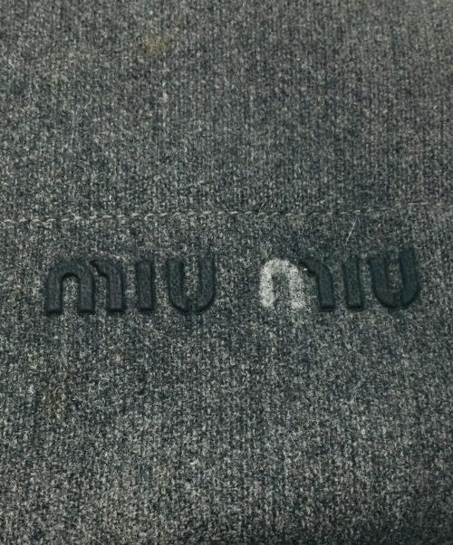 MIU MIU（ミュウミュウ）MIU MIU (ミュウミュウ) ショルダーバッグ グレー×ブラックの古着・服飾アイテム
