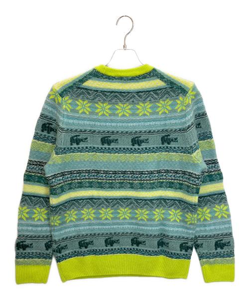 LACOSTE（ラコステ）LACOSTE (ラコステ) 厚手ニット グリーンスカイブルー サイズ:5の古着・服飾アイテム