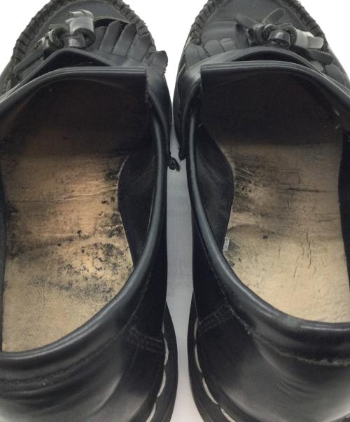 Dr.Martens（ドクターマーチン）Dr.Martens (ドクターマーチン) タッセルローファー ブラック×ホワイト サイズ:UK7の古着・服飾アイテム