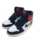 NIKEナイキ）の古着「Air Jordan 1 Retro High OG "Black Toe Reimagined"」｜ブラック×レッド