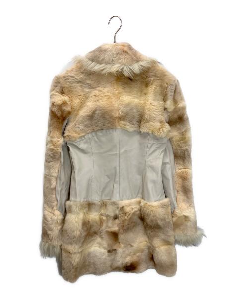 VERSACE（ヴェルサーチェ）VERSACE (ヴェルサーチェ) フェイクファーコート ブラウン サイズ:XSの古着・服飾アイテム