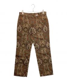 NEZU YOHINTEN（ネヅヨウヒンテン）の古着「200515 エスニックゴブランPT」｜ブラウン×グリーン