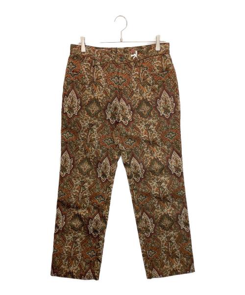 NEZU YOHINTEN（ネヅヨウヒンテン）NEZU YOHINTEN (ネヅヨウヒンテン) 200515 エスニックゴブランPT ブラウン×グリーン サイズ:2の古着・服飾アイテム