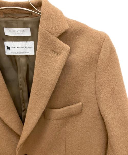 BEAUTY&YOUTH（ビューティーアンドユース）BEAUTY&YOUTH (ビューティーアンドユース) 1225-139-7921　メルトンチェスターコート ベージュ サイズ:Sの古着・服飾アイテム