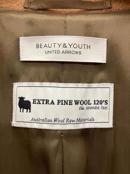 BEAUTY&YOUTH（ビューティーアンドユース）BEAUTY&YOUTH (ビューティーアンドユース) 1225-139-7921　メルトンチェスターコート ベージュ サイズ:Sの古着・服飾アイテム