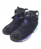 NIKEナイキ）の古着「Air Jordan 6 Retro "Aqua"」｜ブラック×パープル