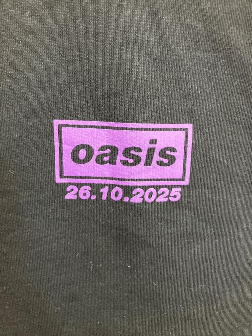 oasis（オアシス）oasis (オアシス) バンドTシャツ ブラック×パープル サイズ:Lの古着・服飾アイテム