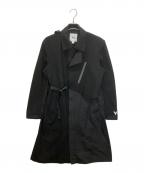 Y-3ワイスリー）の古着「GK4383　M CH1 WOOL FLANNEL COAT」｜ブラック