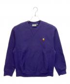 Carhartt WIPカーハート ワークインプログレス）の古着「クルーネックスウェット」｜パープル