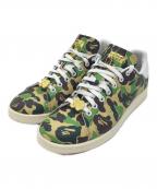 adidas×A BATHING APEアディダス×ア ベイシング エイプ）の古着「スニーカー」｜グリーン×ベージュ