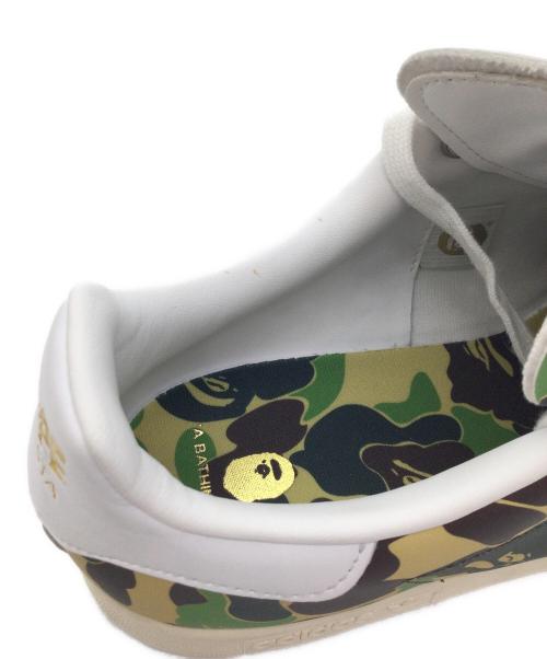 adidas（アディダス）adidas (アディダス) A BATHING APE (ア ベイシング エイプ) スニーカー グリーン×ベージュ サイズ:US9、UK8.5、EUR42.5、cm27、CN265の古着・服飾アイテム