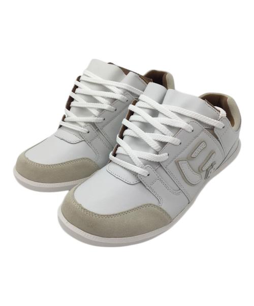 Sangacio（サンガッチョ）SANGACIO (サンガッチョ) ローカットスニーカー ホワイト×グレー サイズ:US10、UK9.5、EUR44、cm28の古着・服飾アイテム