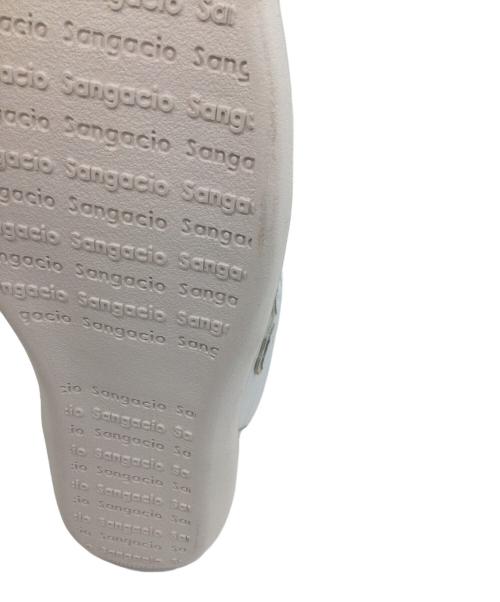 Sangacio（サンガッチョ）SANGACIO (サンガッチョ) ローカットスニーカー ホワイト×グレー サイズ:US10、UK9.5、EUR44、cm28の古着・服飾アイテム