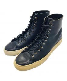 BUTTERO（ブッテロ）の古着「ハイカットスニーカー」｜ネイビー×ホワイト