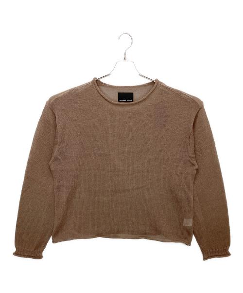 NUMBER (N)INE（ナンバーナイン）NUMBER (N)INE (ナンバーナイン) S24NK004 薄手ニット ブラウン サイズ:4の古着・服飾アイテム